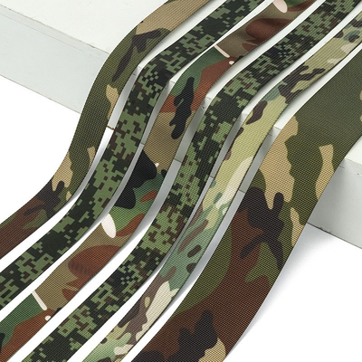 Printed Camouflage Webbing Multi-pattern Thickened Nylon Outdoor Vest Infrared Resistant Wear-resistant Matte Flame-retardant Webbing