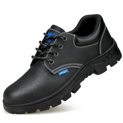 Steel Toe and Steel Midsole Safety Shoes  Anti-Smash Puncture-Resistant Durable Cowhide Leather Heat-Resistant Soft Slip-Resistant Comfortable Work Shoes