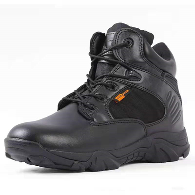 Breathable Waterproof Low Cut Tactical Boots With Zipper Oil Resistant