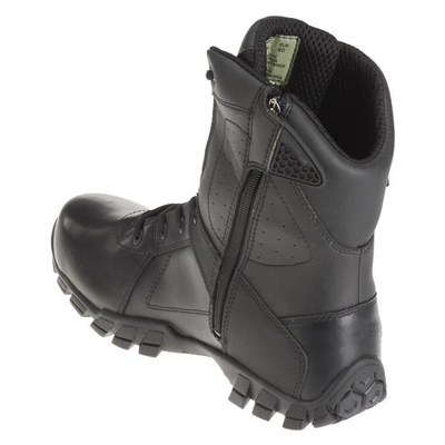 Tactical 8" Anti Shock Waterproof Side Zip Boots Nylon Leather Oxford Dual Density