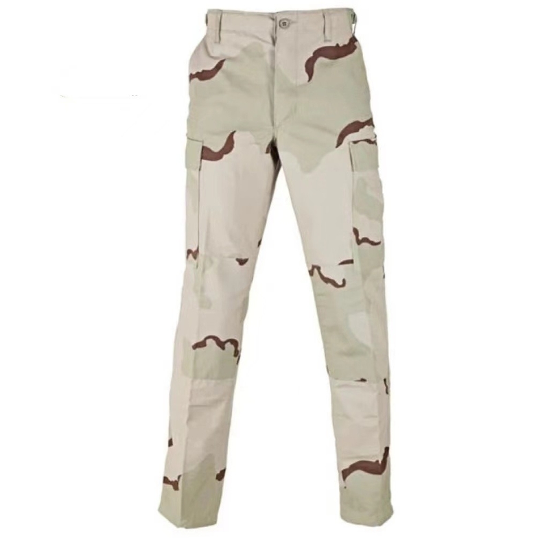 Men's 65% polyester / 35% cotton rip-stop customized color fabric ACU pants