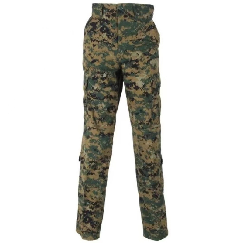 Men's 65% polyester / 35% cotton rip-stop customized color fabric ACU pants